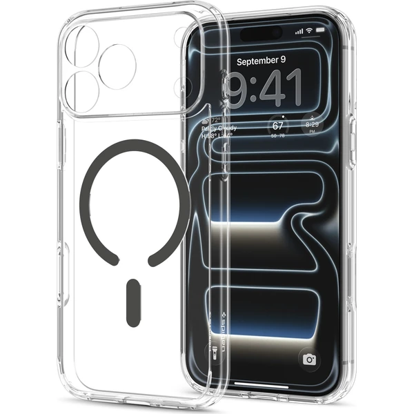 Spigen Ultra Hybrid MagSafe kryt iPhone 18 Pro Max/17 Pro Max clear graphite - Pouzdra - Obrázek 7a549e99b0b44309bcf2609b39cdd1ee
