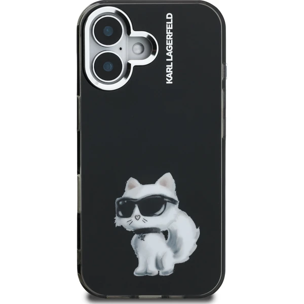 Karl Lagerfeld IML Aquarelle Choupette kryt iPhone 16 černý - Pouzdra - Obrázek 7a57f65e003b4dd5b017c8d4c609f219