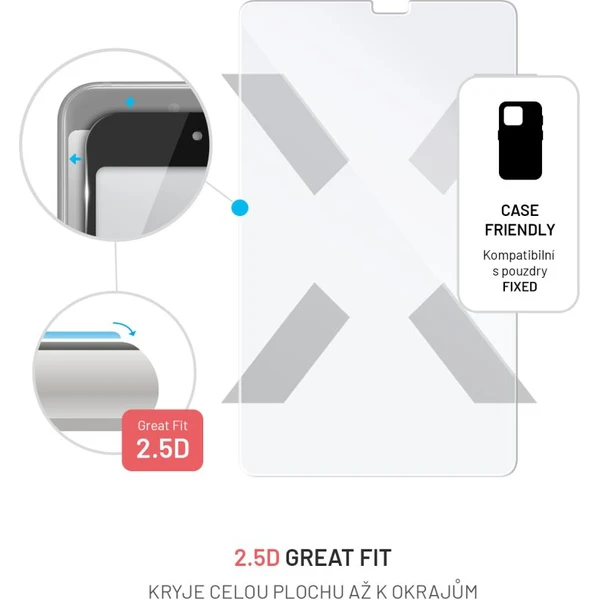 FIXED 2,5D tvrzené sklo Samsung Galaxy Tab A11/A9 čiré - Ochranné folie a skla - Obrázek 7a598da70fa34fc0bf31402e731517cf