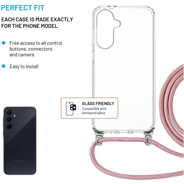 FIXED Pure Neck kryt s růžovou šňůrkou na krk pro Samsung Galaxy A36 5G/A56 5G - Pouzdra - Obrázek 7a5c10f5ffa84e14baf4059ca17c578b