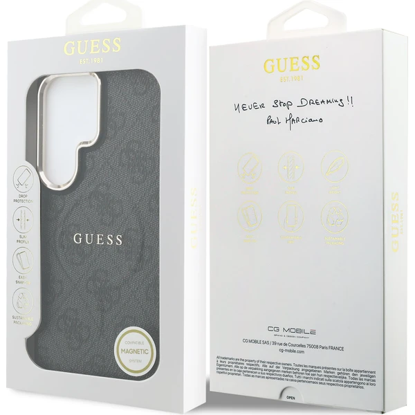Guess PU Leather 4G Gold Frame Magnetic kryt Samsung Galaxy S26 Ultra černý - Pouzdra - Obrázek 7a7d8fcd88f545a8983e87984a3195cc