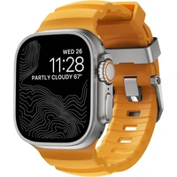 Nomad Rocky Point Band řemínek Apple Watch 49/45/44/42mm stříbrný/žlutý - Řemínky