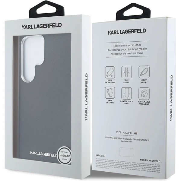 Karl Lagerfeld PU Saffiano Metal Logo and Frame kryt Samsung Galaxy S25 Ultra černý - Pouzdra - Obrázek 7accb70717fe4e25bd5ab00f84df9079