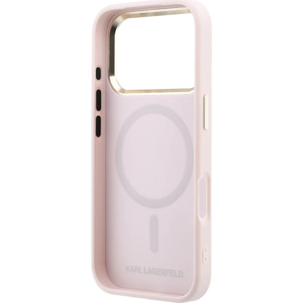 Karl Lagerfeld PU Perforated Monogram MagSafe kryt iPhone 17 Pro Max růžový - Pouzdra - Obrázek 7ae82e13b78247adb250427643451b31