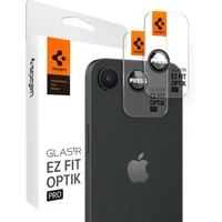 Spigen Glass tR EZ Fit Optik Pro 2 Pack sada skel iPhone 17e/16e černá - Ochranné folie a skla