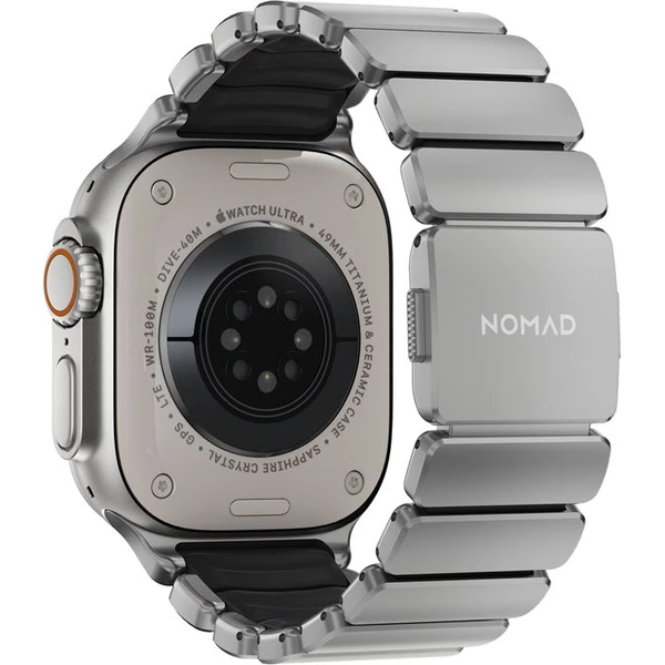 Nomad Stratos Band FKM řemínek Apple Watch 45/46/49mm Natural Titanium/Black - Řemínky - Obrázek 7b11c6c409ec4db89d5b078ccb395236