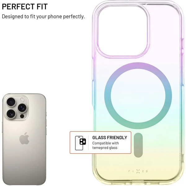 FIXED MagRainbow kryt s MagSafe Apple iPhone 16 Pro duhový - Pouzdra - Obrázek 7b2463f400e448d29f443583bb0d4b8d