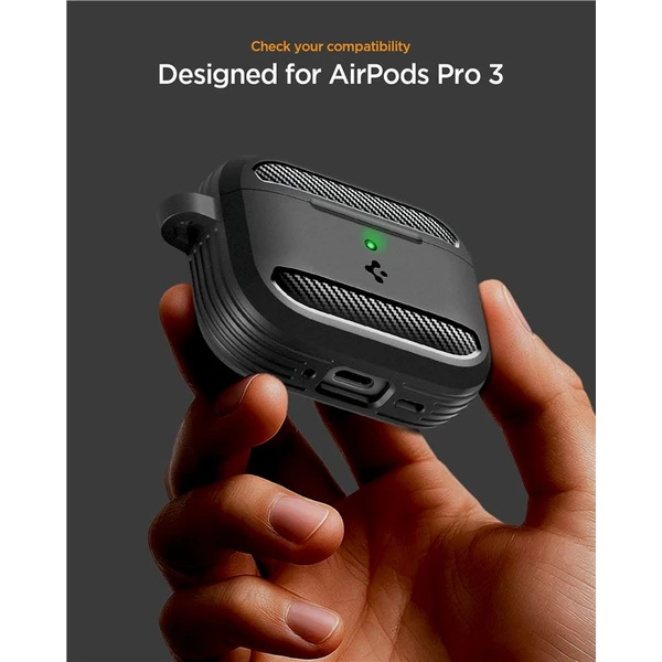 Spigen Rugged Armor pouzdro AirPods Pro 3 matte black - Pouzdra - Obrázek 7b45f662514641728f249bfa97374197