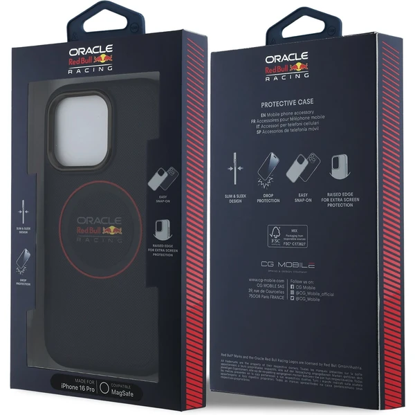 Oracle Red Bull Racing PU Leather Red Ring MagSafe kryt iPhone 16 Pro modrý - Pouzdra - Obrázek 7b514e9e43234120b0021f3fc02f2932