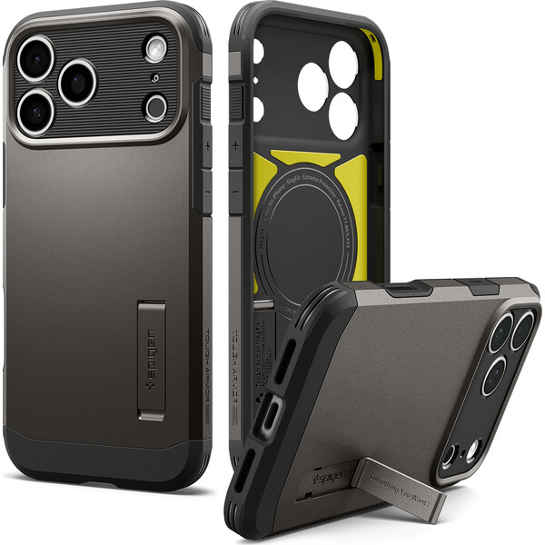 Spigen Tough Armor T MagSafe kryt iPhone 18 Pro Max/17 Pro Max gunmetal - Pouzdra - Obrázek 7b7b6506f25148ecbf3490173a297efc