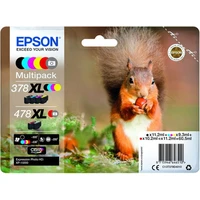 Epson 378XL / 478XL Squirrel Claria Photo HD 6barevný multipack - Tonery