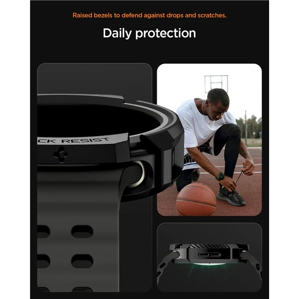 Spigen Rugged Armor kryt Galaxy Watch8 (40mm) matně černý - Pouzdra - Obrázek 7b86f35c337e447f813e38053543d3ee