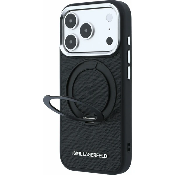 Karl Lagerfeld PU Saffiano Ring Stand MagSafe kryt iPhone 18 Pro černý - Pouzdra - Obrázek 7b9e961edc43446aa511c6d72e6cb02f
