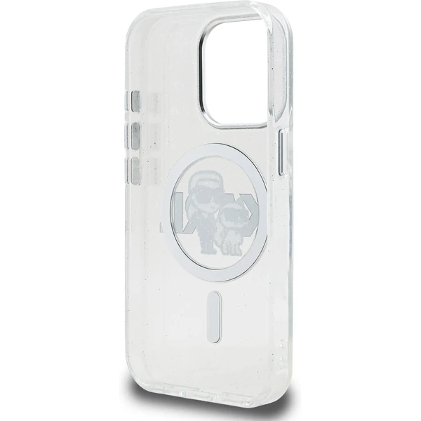 Karl Lagerfeld IML Glitter Karl and Choupette Sketch MagSafe kryt iPhone 15 Pro čirý - Pouzdra - Obrázek 7baab53edc8b4363a7a74e227be41164