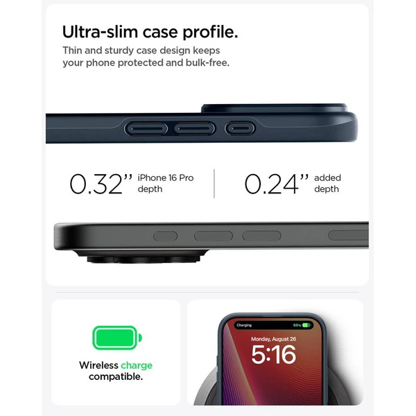 Spigen Thin Fit MagSafe kryt iPhone 16 Pro metal slate - Pouzdra - Obrázek 7bc466bed0404b64be172d6a23159def