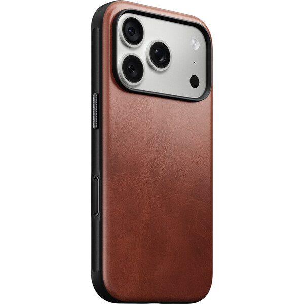 Nomad Modern Leather (Horween) MagSafe kožený kryt iPhone 18 Pro Olde Dublin