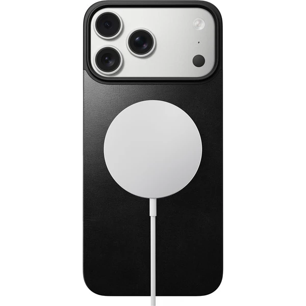Nomad Magnetic Leather Back (Horween) Magsafe kožený kryt iPhone 17 Pro Max Black - Pouzdra - Obrázek 7c03619547d94b62ba50c6f2be64f6fb