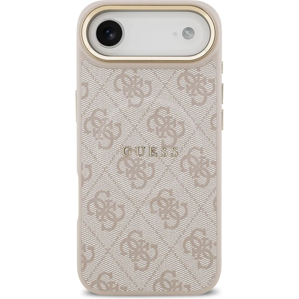Guess PU Leather 4G Gold Frame MagSafe kryt iPhone Air růžový - Pouzdra - Obrázek 7ca40552f22a436c988e050f40692e5f