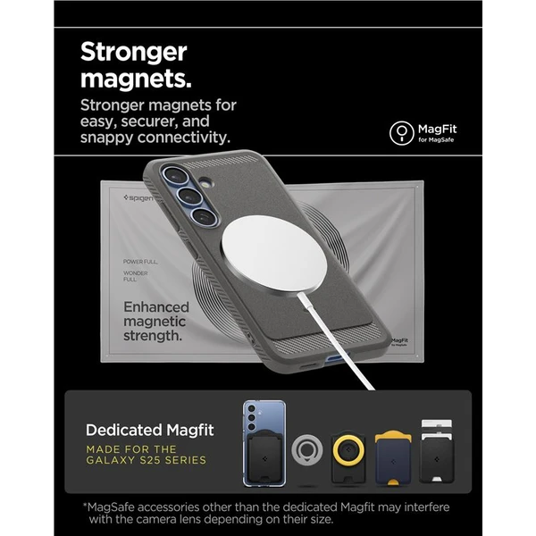 Spigen Rugged Armor MagSafe kryt Samsung Galaxy S25 šedý - Pouzdra - Obrázek 7caa9e00047f4a0ba1079b405bce7175