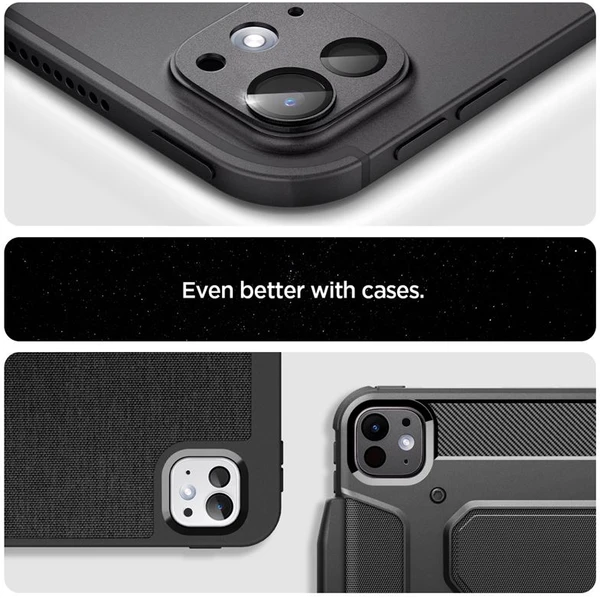 Spigen Glass tR EZ Fit Optik Metal sklo na fotoaparát iPad Pro 13" 2025/ iPad Pro 11" 2025 černé - Ochranné folie a skla - Obrázek 7cbb942767e14658a642aa715653b4fc