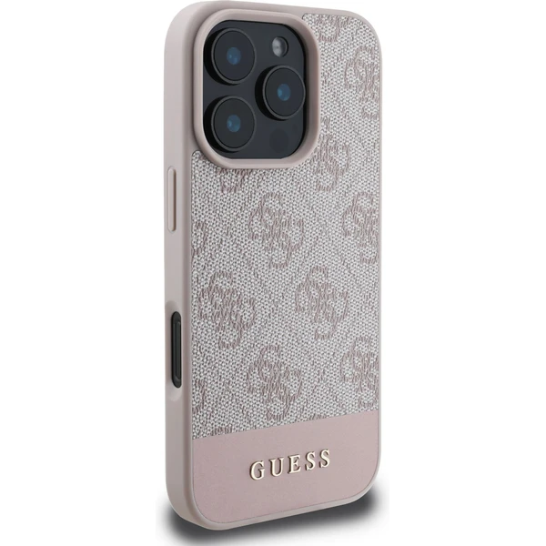 Guess PU 4G Stripe kryt iPhone 16 Pro růžový - Pouzdra - Obrázek 7cc4868d06764a4792795785bfb778c5
