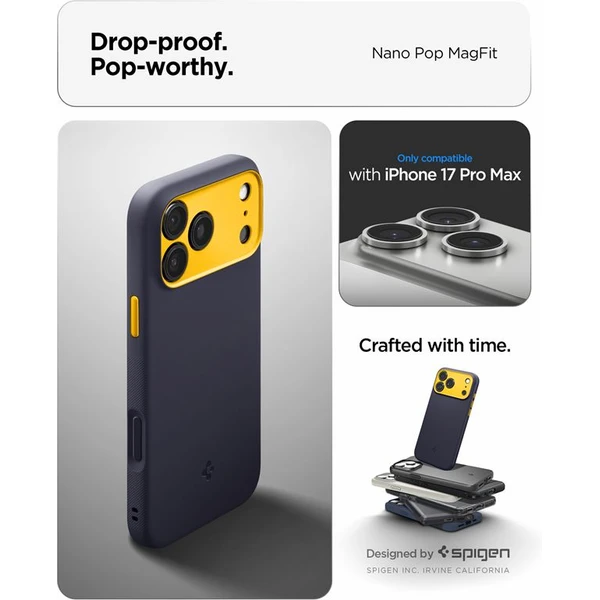 Spigen Nano Pop MagSafe kryt iPhone 17 Pro Max blueberry navy - Pouzdra - Obrázek 7cf5244e51f048188bb3b925bd3f2624