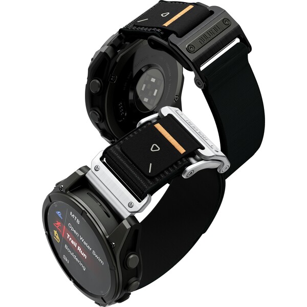 Aulumu C11 Mag-Buckle Slim řemínek Garmin Watch (QuickFit 22mm) Silver Buckle/Black Strap - Řemínky - Obrázek 7d00f80242d34c42a04c4f3a63486304
