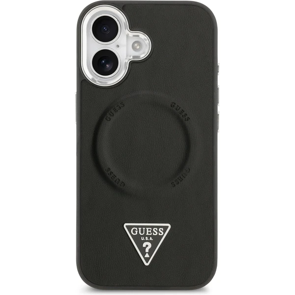 Guess PU Leather Triangle Logo MagSafe kryt iPhone 17 černý - Pouzdra - Obrázek 7d1679e760dd486ab46b4c6a76dce396