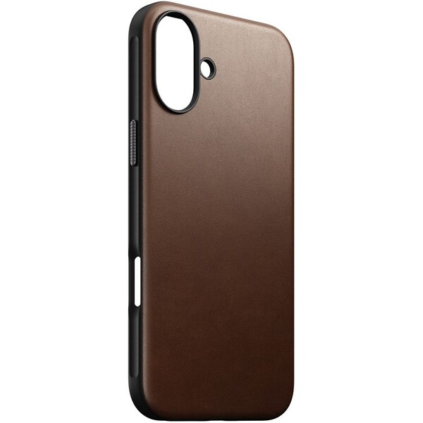 Nomad Modern Leather Case MagSafe kryt iPhone 16 Plus hnědý