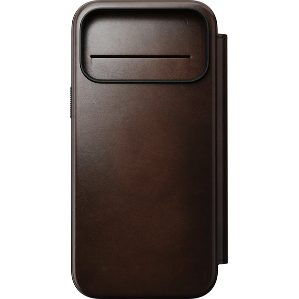 Nomad Modern Leather Folio (Horween) MagSafe kožené pouzdro iPhone 17 Pro Max/18 Pro Max Rustic Brow - Pouzdra - Obrázek 7d1f5d80aecd4e068b4d6472ea939aae