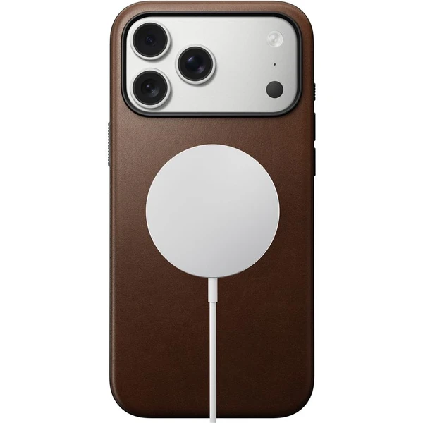 Nomad Modern Leather Case MagSafe kožený kryt iPhone 17 Pro Max Brown - Pouzdra - Obrázek 7d208f8b17b7411a88bd56cf96930487