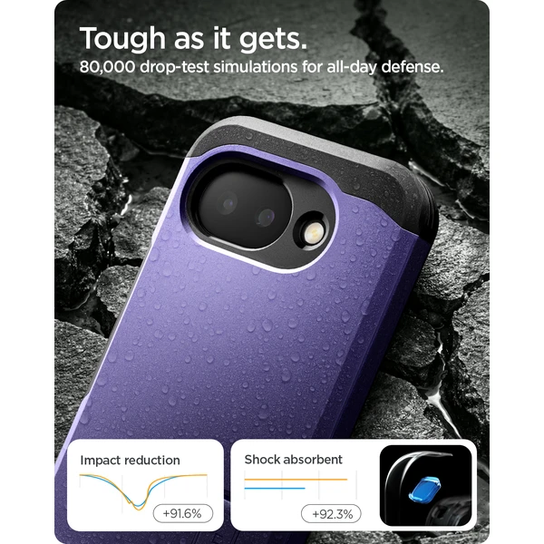Spigen Tough Armor MagSafe kryt Google Pixel 10a ash violet - Pouzdra - Obrázek 7d294a49a68546689dae1253624c72cd