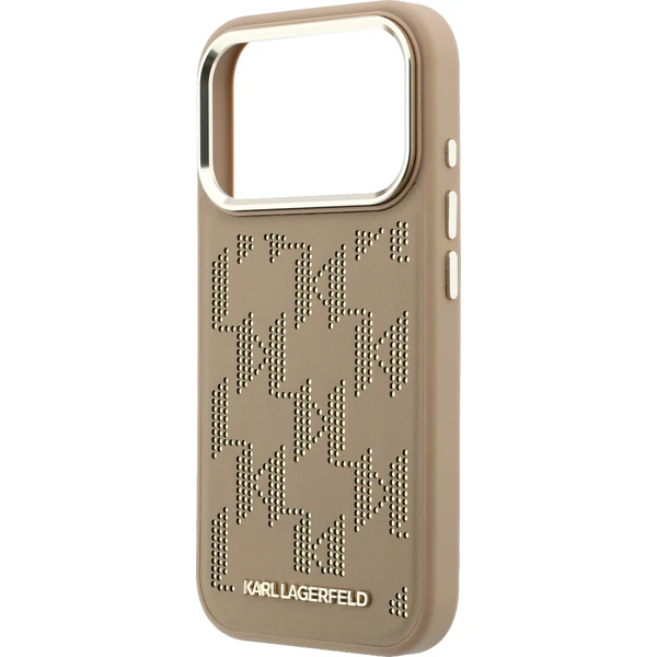 Karl Lagerfeld PU Perforated Monogram MagSafe kryt iPhone 17 Pro Max béžový - Pouzdra - Obrázek 7d4d6664acd148a69a1a2512c6f18ee2