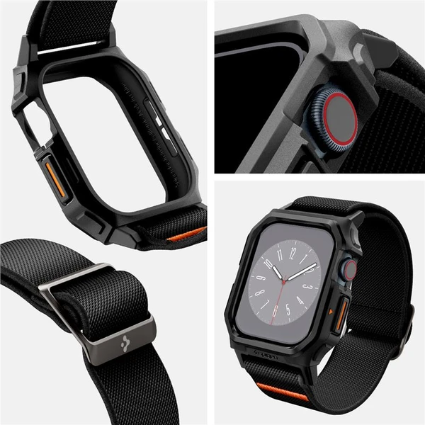 Spigen Lite Fit Pro řemínek s krytem Apple Watch 10/11 (46mm) matně černý - Řemínky - Obrázek 7d4e740f540f490ea0021d52b6074ffd