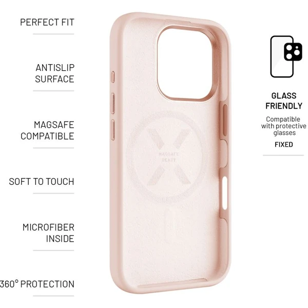 FIXED MagFlow silikonový kryt s MagSafe Apple iPhone Air růžový - Pouzdra - Obrázek 7d9dd66feb1d475ba9797b9498dd7e51