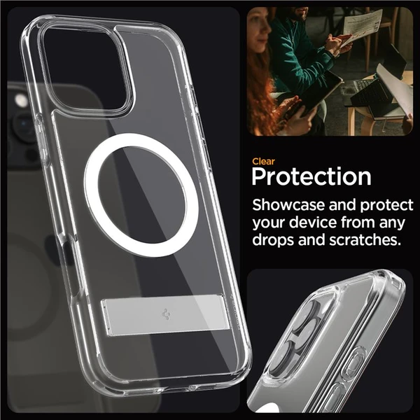 Spigen Ultra Hybrid S MagSafe kryt iPhone 16 Pro Max crystal clear - Pouzdra - Obrázek 7d9e1f72fb2c4d9f835f8d188aa567bd