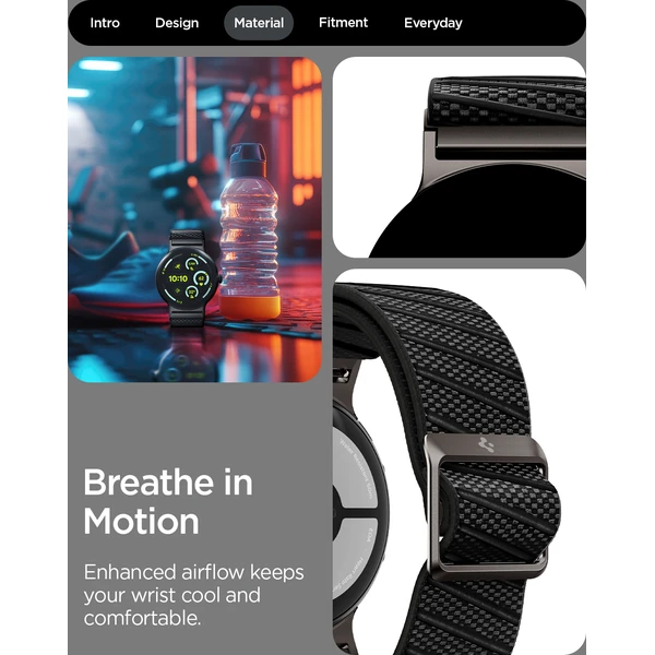 Spigen Lite Fit X V2 řemínek Google Pixel Watch 4/3 45mm černý - Řemínky - Obrázek 7dabce9499534727b7b4a9f1574b3f93
