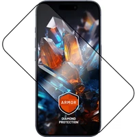 FIXED Armor 2,5D sklo s Anti-dust a AR vrstvou Apple iPhone 17 Pro Max černé - Ochranné folie a skla