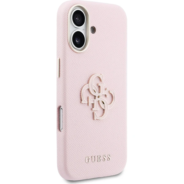 Guess PU Resin Logo kryt iPhone 17 růžový - Pouzdra - Obrázek 7e0ed83834cc49318ddf1f9c5dbf979e
