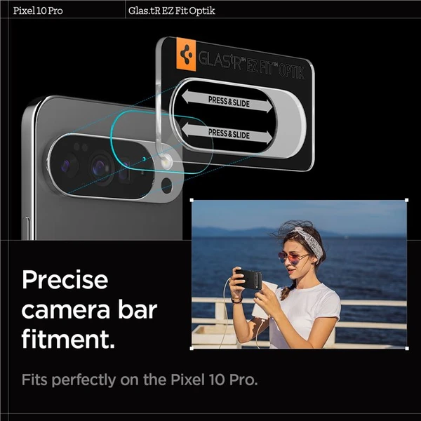 Spigen Glass tR EZ Fit Optik 2 Pack tvrzené sklo na fotoapará Google Pixel 10 Pro čiré - Ochranné folie a skla - Obrázek 7e219bfac78142cdadfbc62ed4e80acd