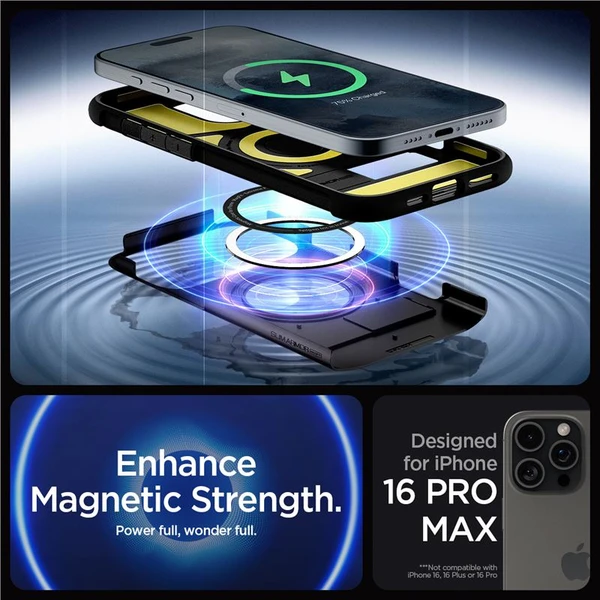 Spigen Slim Armor MagSafe kryt iPhone 16 Pro Max black - Pouzdra - Obrázek 7e34d54d7b7b48f89891b226ece48bae