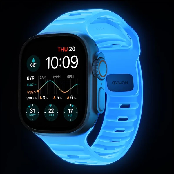 Nomad Sport Strap M/L řemínek pro Apple Watch 49/46/45/44/42mm Ice Blue Glow - Řemínky - Obrázek 7e4b53c2012a4be394b7dea89dcdeb9a