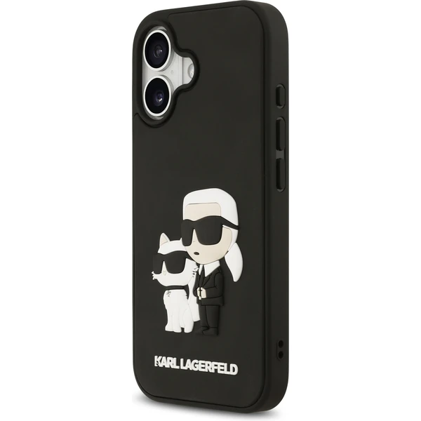 Karl Lagerfeld 3D Rubber Karl and Choupette kryt iPhone 17 černý - Pouzdra - Obrázek 7e4bd4240f8a48b280576fe7faf3557f