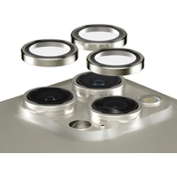 PanzerGlass HoOps ochranné kroužky Apple iPhone 16 Pro/16 Pro Max/15 Pro/15 Pro Max přírodní hliník - Ochranné folie a skla