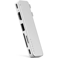 Satechi USB-C Snap Hub (MacBook Neo) stříbrný - USB huby