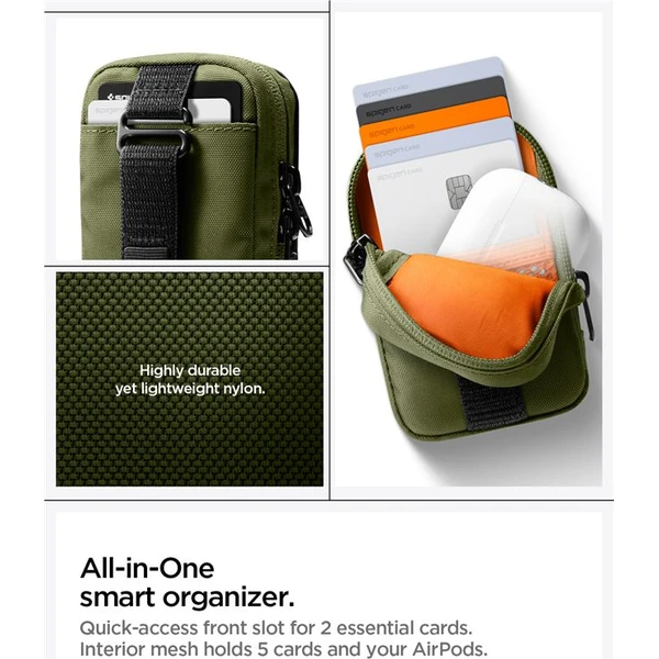 Spigen Portable Organizer Pouch TintapZip MagSafe organizér olivově zelený - Organizéry - Obrázek 7e9fd5f98e0445698d6def47f1886b9c