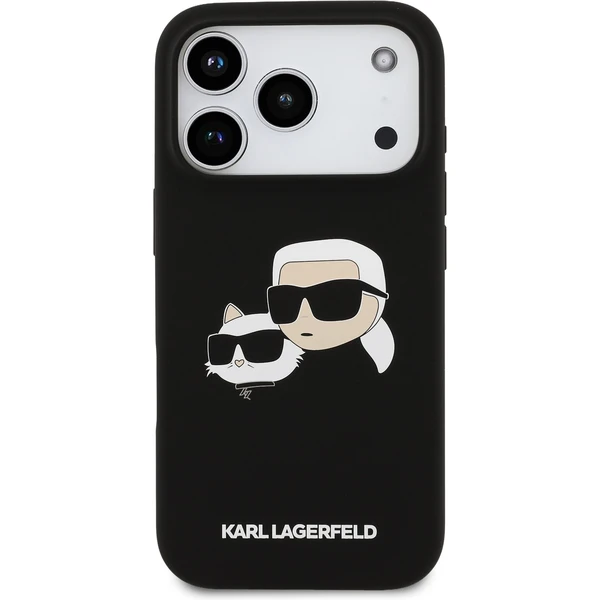 Karl Lagerfeld Liquid Silicone Double Heads MagSafe kryt iPhone 17 Pro černý - Pouzdra - Obrázek 7eaaec2c40ae42eeb06d685711fb66ac