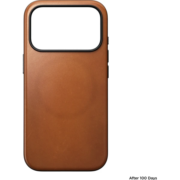 Nomad Modern Leather (Horween) MagSafe kožený kryt iPhone 18 Pro Saddle - Pouzdra - Obrázek 7eadc93dd15a4c4fb219d4d5a3d35654