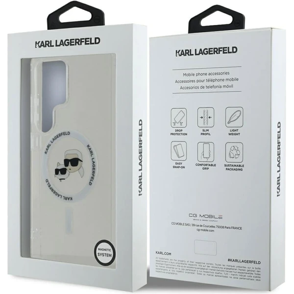 Karl Lagerfeld IML K&CH Heads MagSafe kryt Samsung Galaxy S25 Ultra čirý - Pouzdra - Obrázek 7ebe2690888143769e2ec97ff1bdd07b