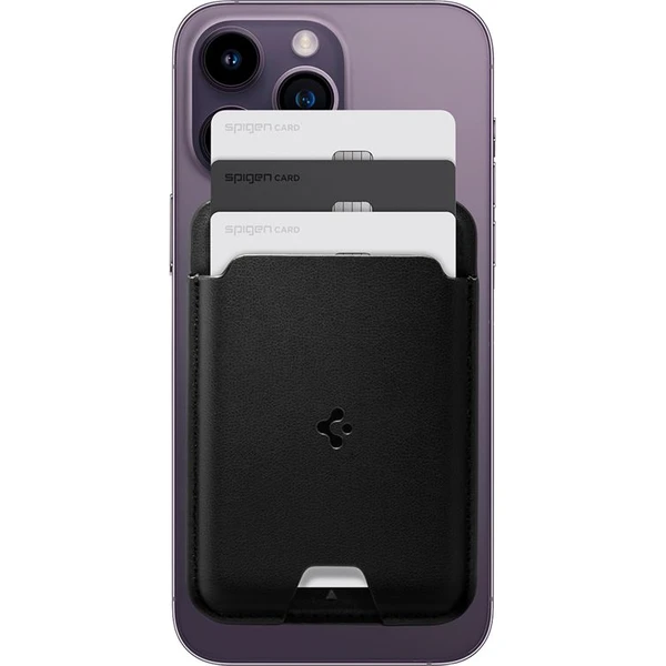 Spigen Valentinus Wallet Magsafe pěněženka pro 3 karty, černá - Peněženky - Obrázek 7ecd92613ca144a9aacea2d3bf767974